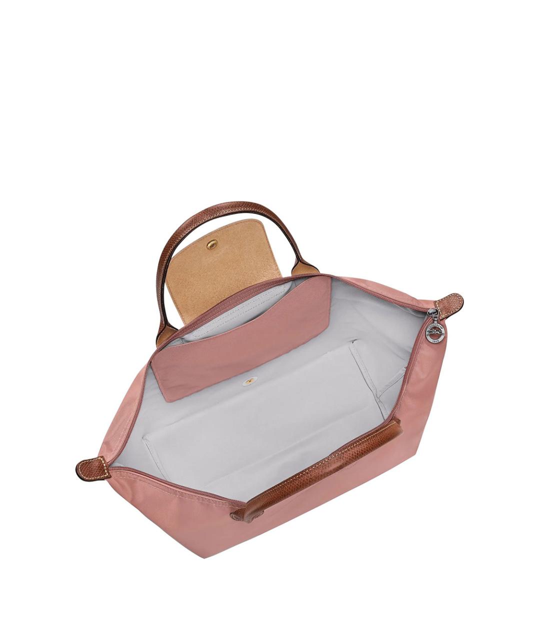 LONGCHAMP Розовая синтетическая сумка тоут, фото 5