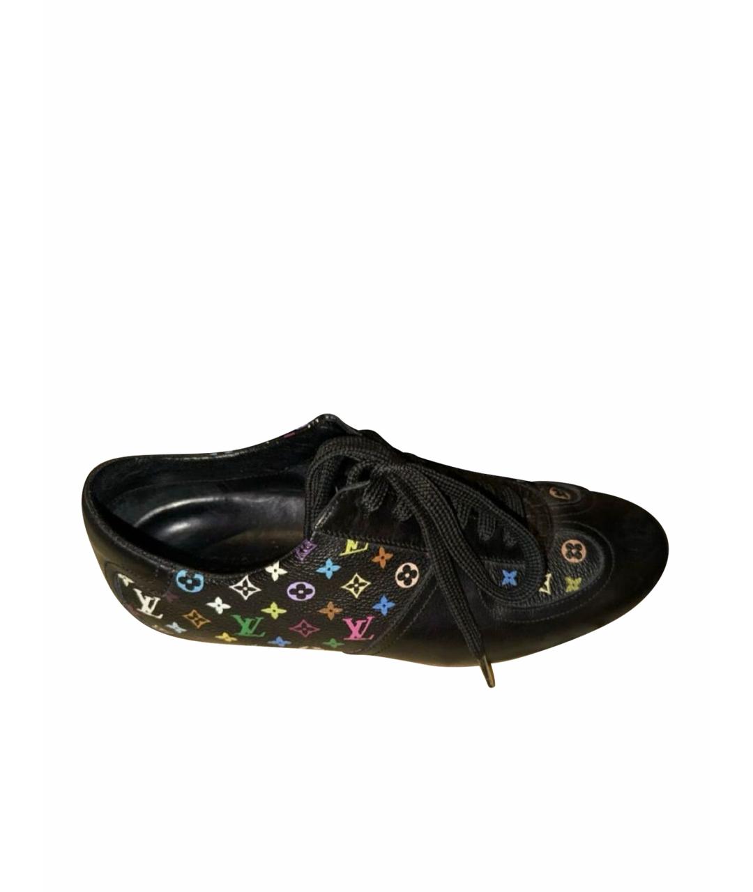 LOUIS VUITTON Черные кожаные туфли, фото 1