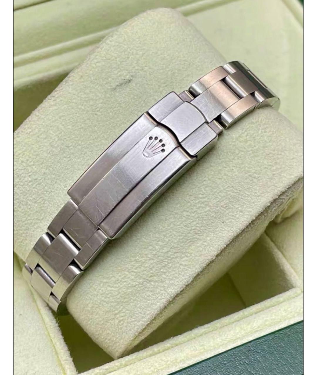 ROLEX Белые металлические часы, фото 6
