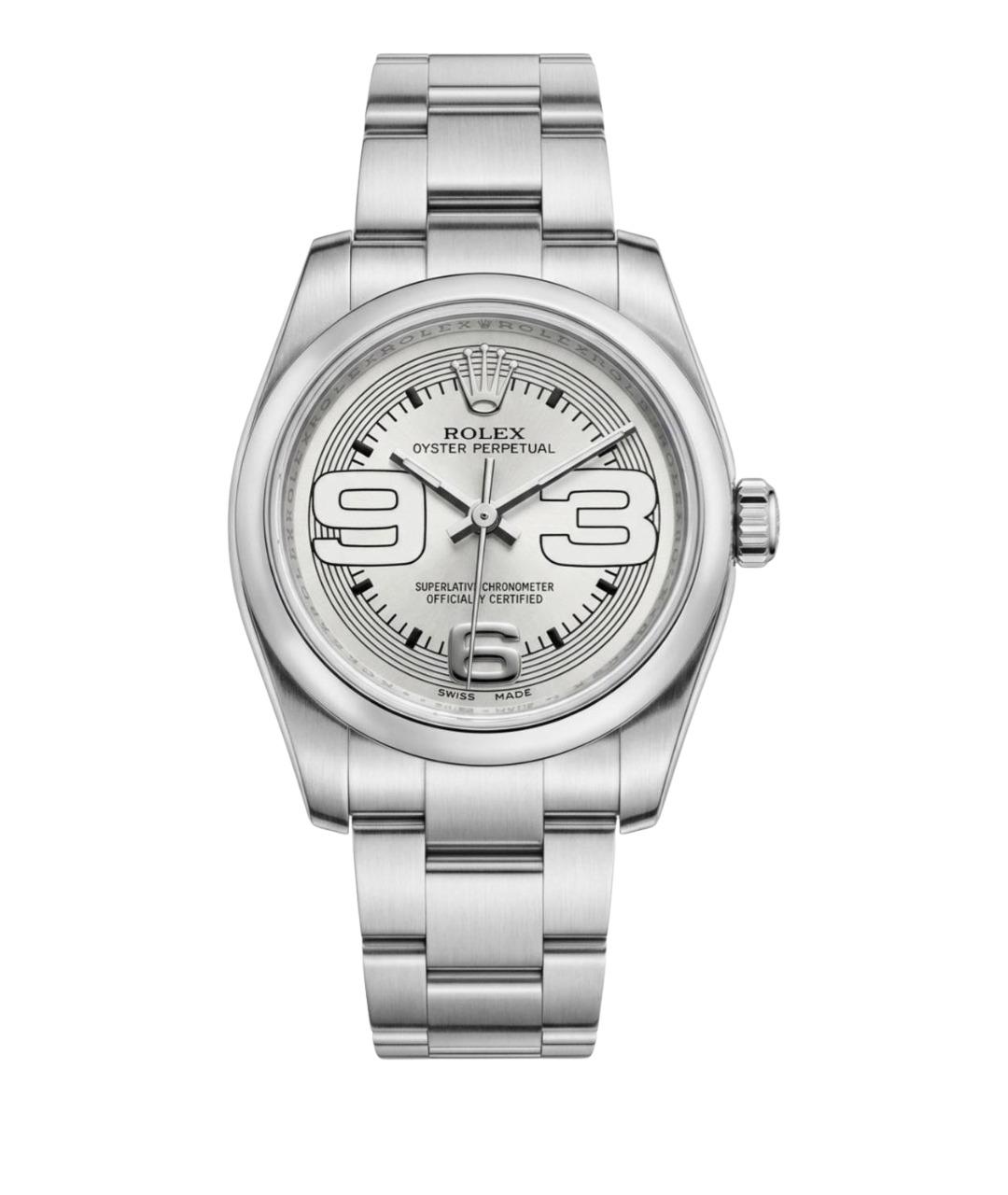 ROLEX Белые металлические часы, фото 1