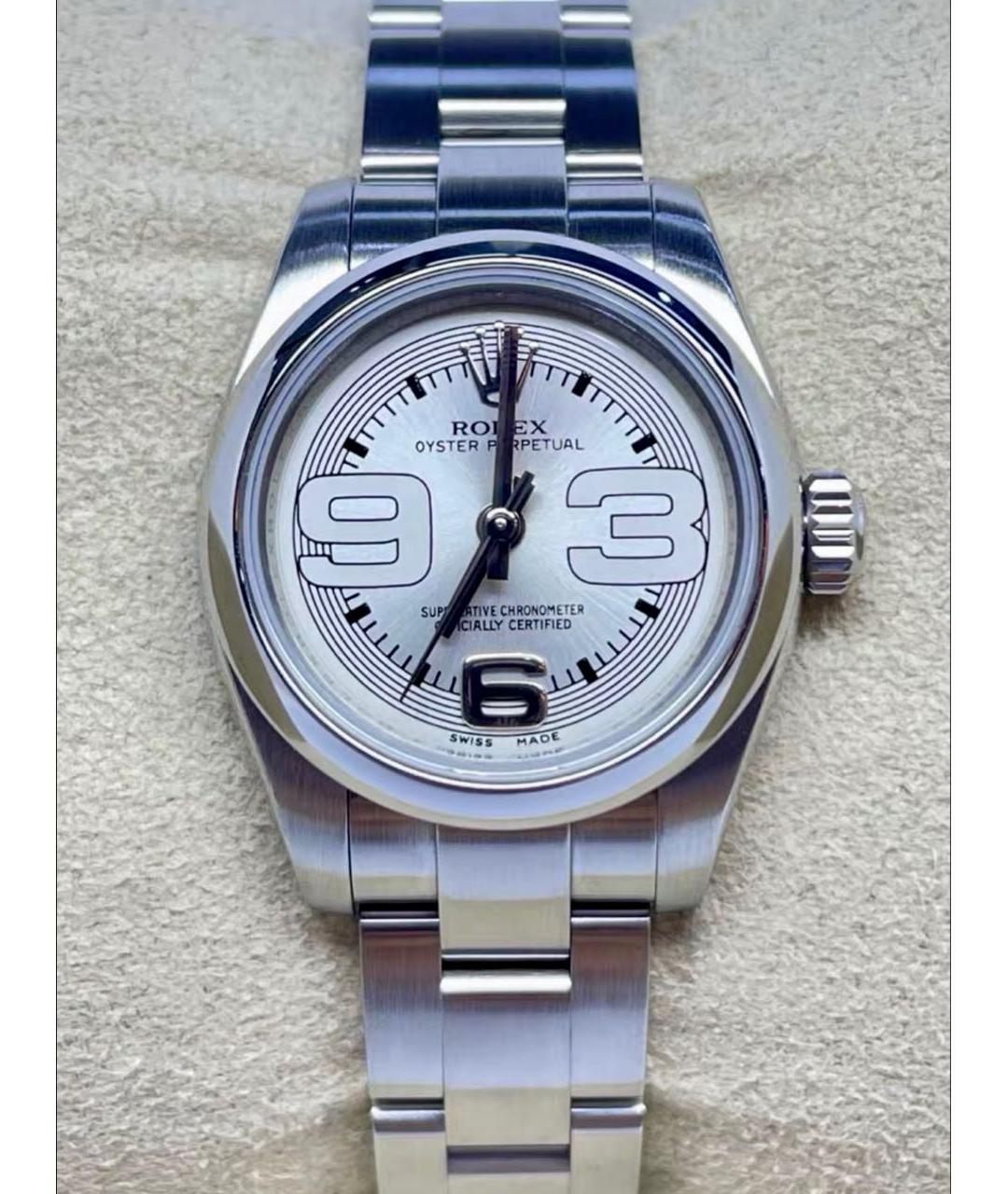 ROLEX Белые металлические часы, фото 2