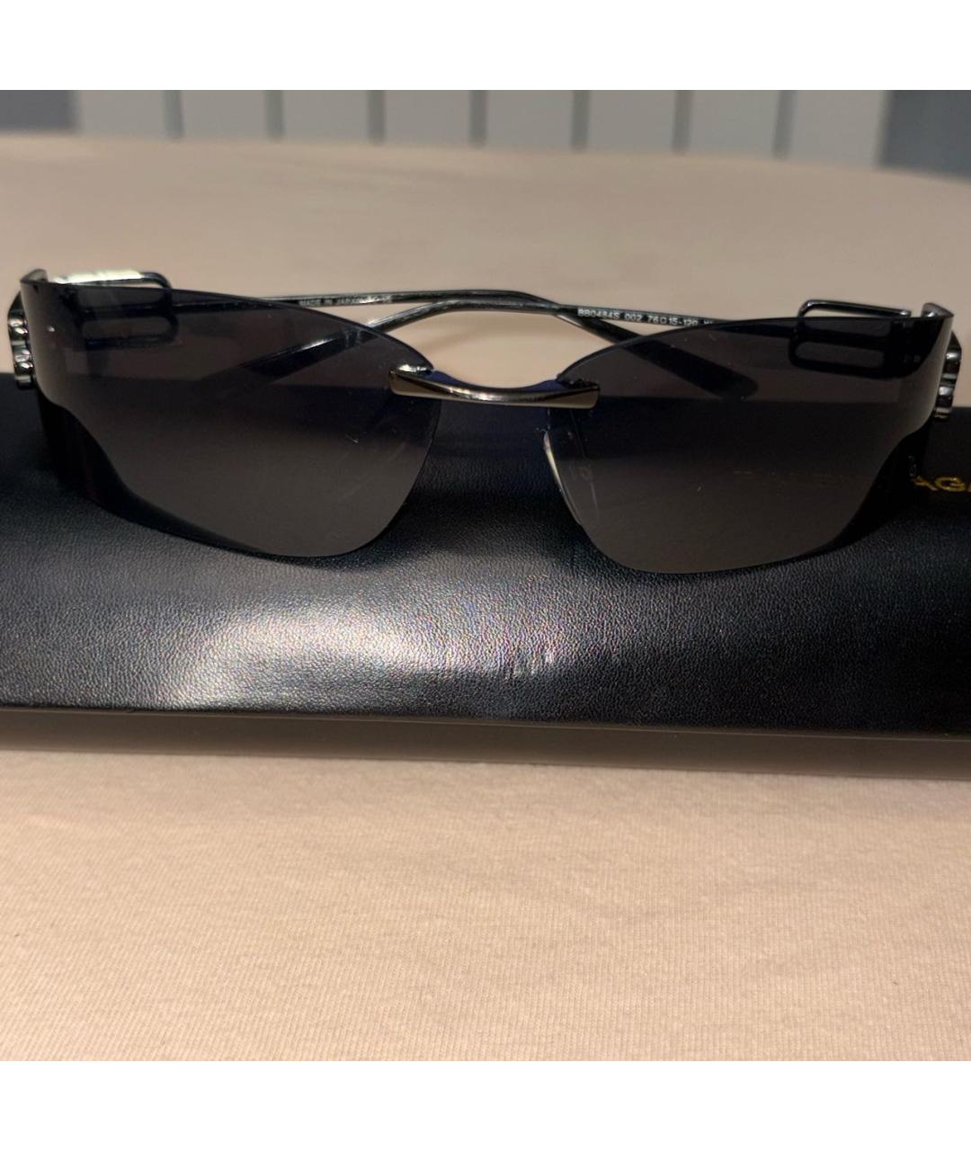 BALENCIAGA Серебряные металлические солнцезащитные очки, фото 4