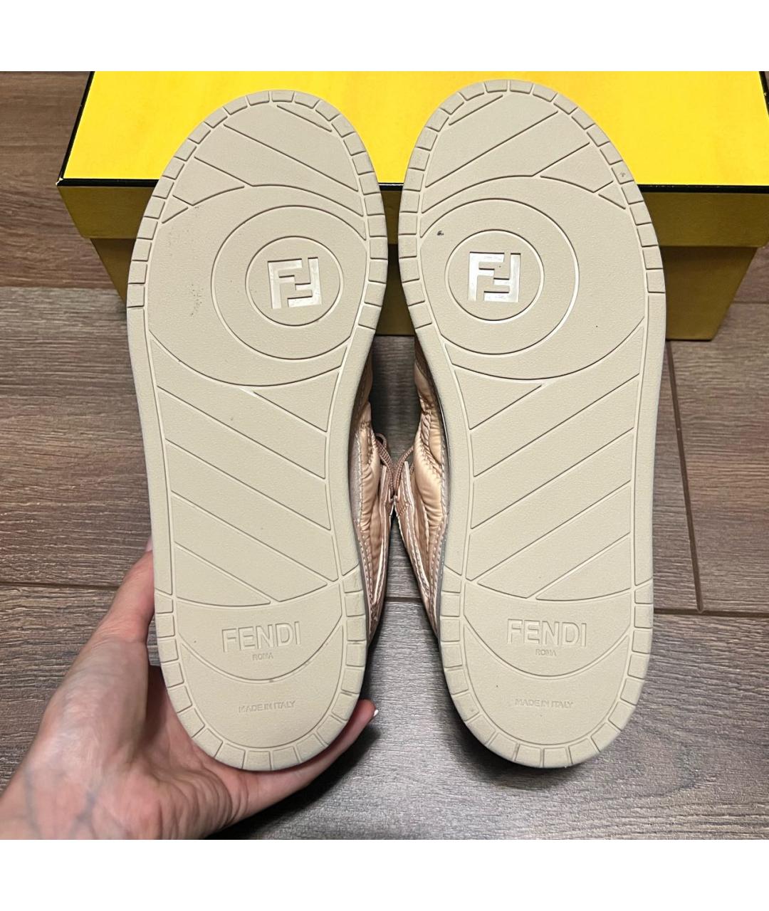 FENDI Розовые кроссовки, фото 7