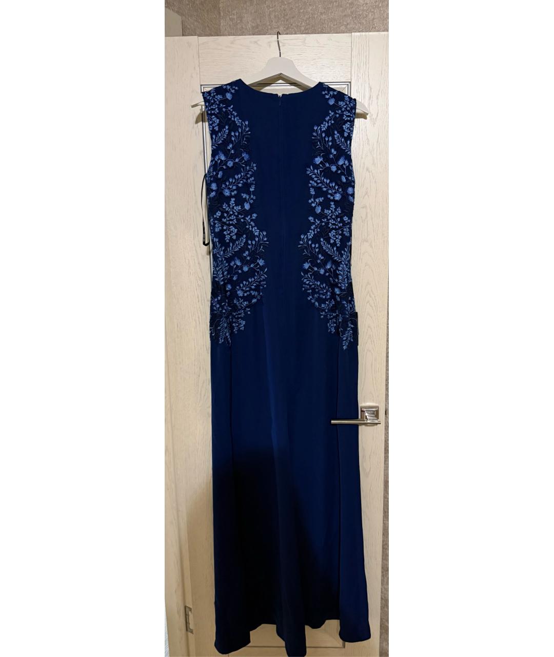 TADASHI SHOJI Синее полиэстеровое вечернее платье, фото 2