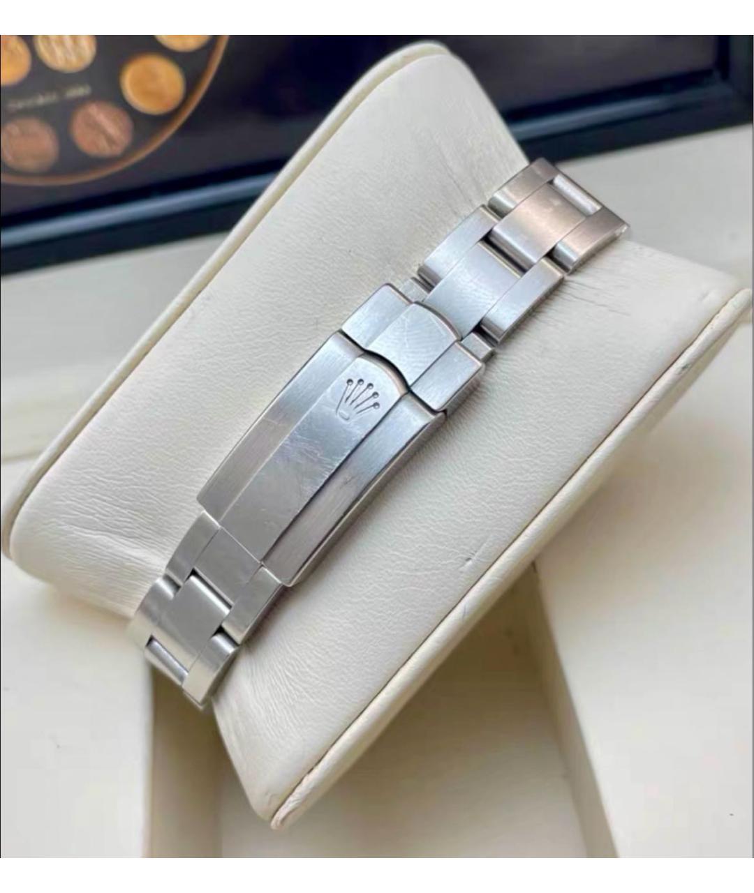 ROLEX Белые металлические часы, фото 6