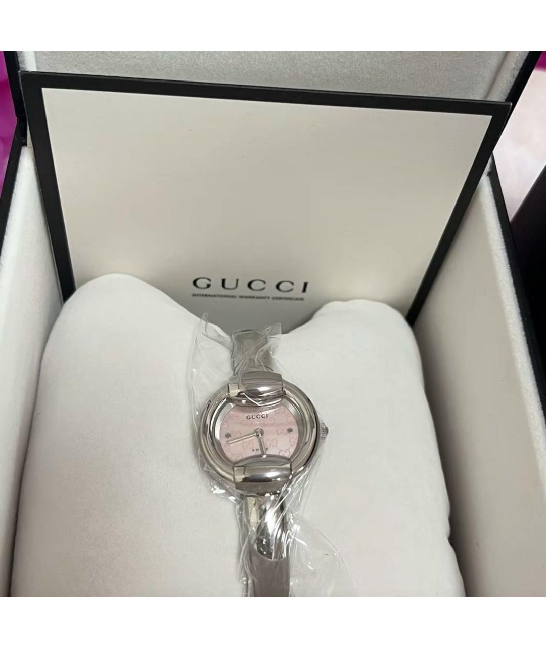 GUCCI Серебряные часы, фото 6