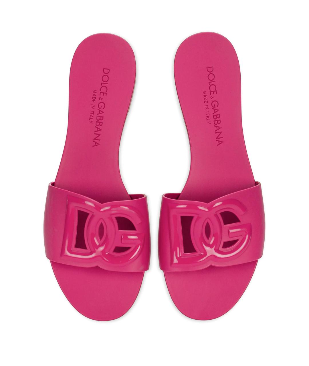 DOLCE&GABBANA Розовые шлепанцы, фото 5