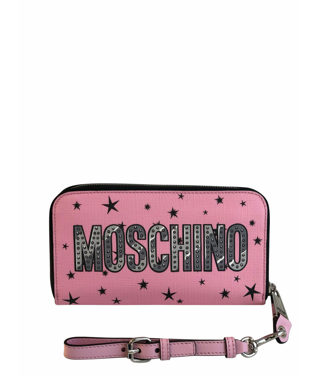 MOSCHINO Розовый кожаный кошелек, фото 1