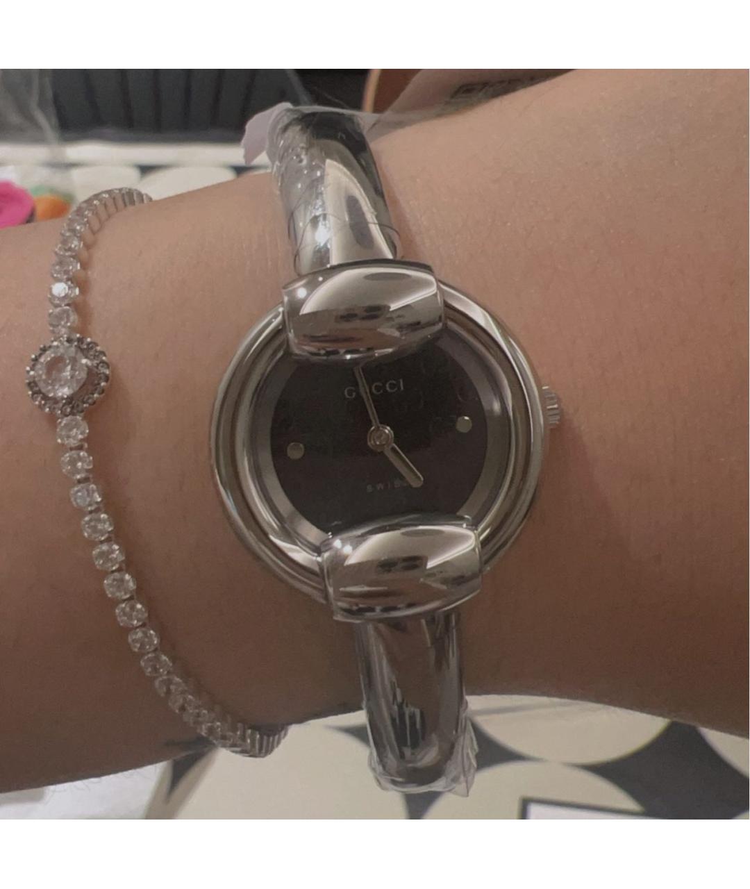 GUCCI Серебряные часы, фото 7