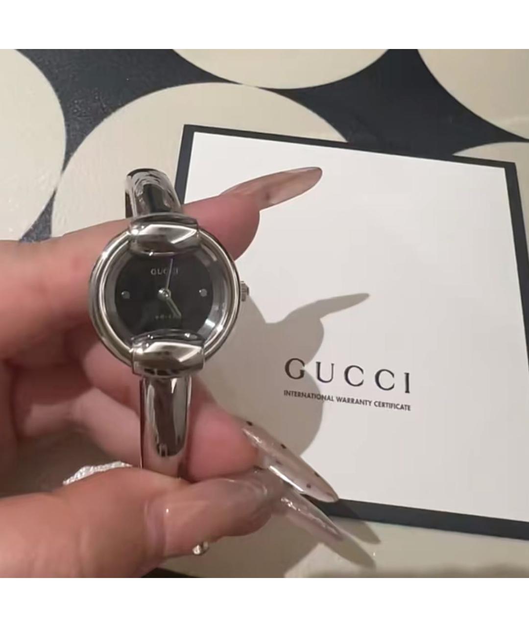 GUCCI Серебряные часы, фото 5