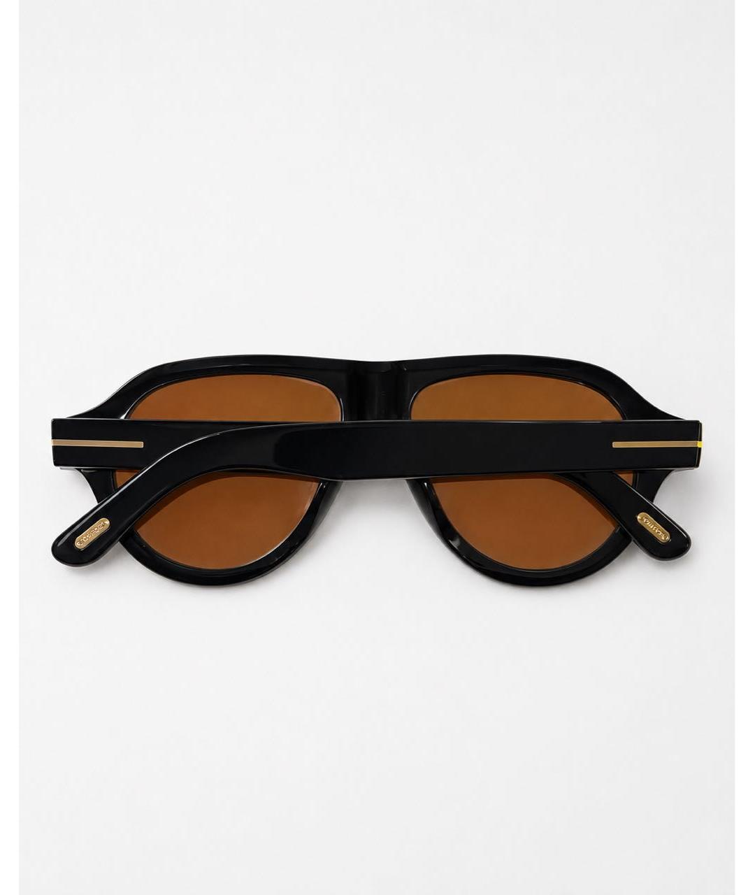 TOM FORD Черные пластиковые солнцезащитные очки, фото 3