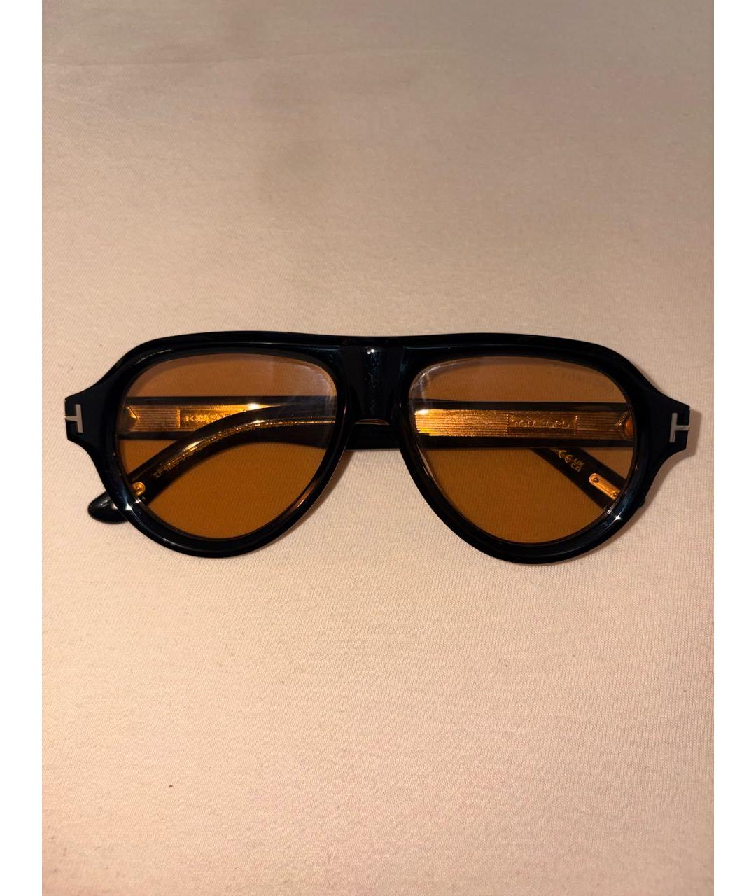 TOM FORD Черные пластиковые солнцезащитные очки, фото 5