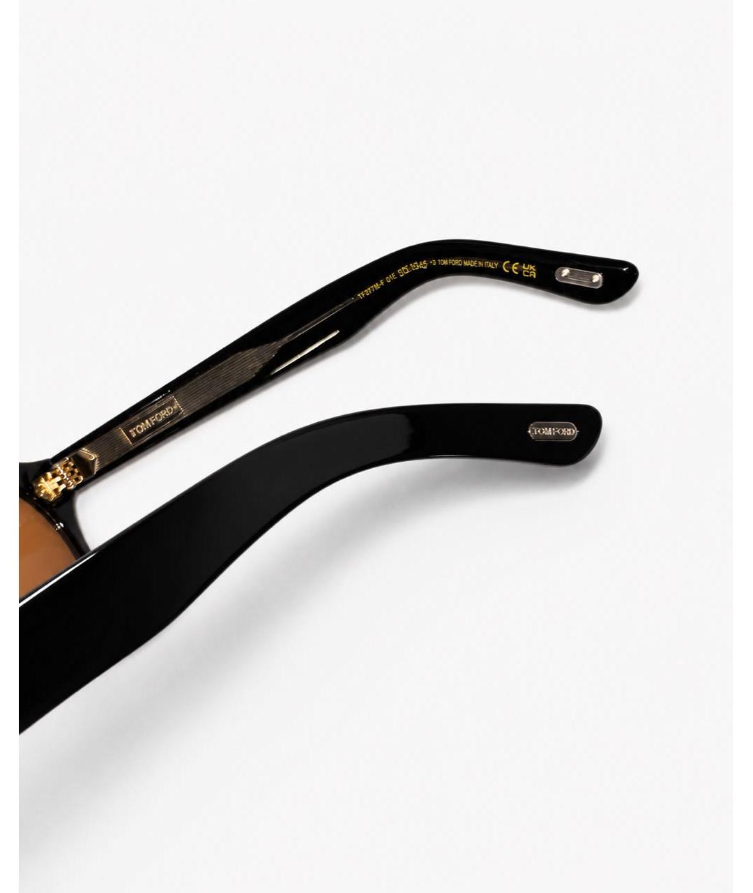 TOM FORD Черные пластиковые солнцезащитные очки, фото 2