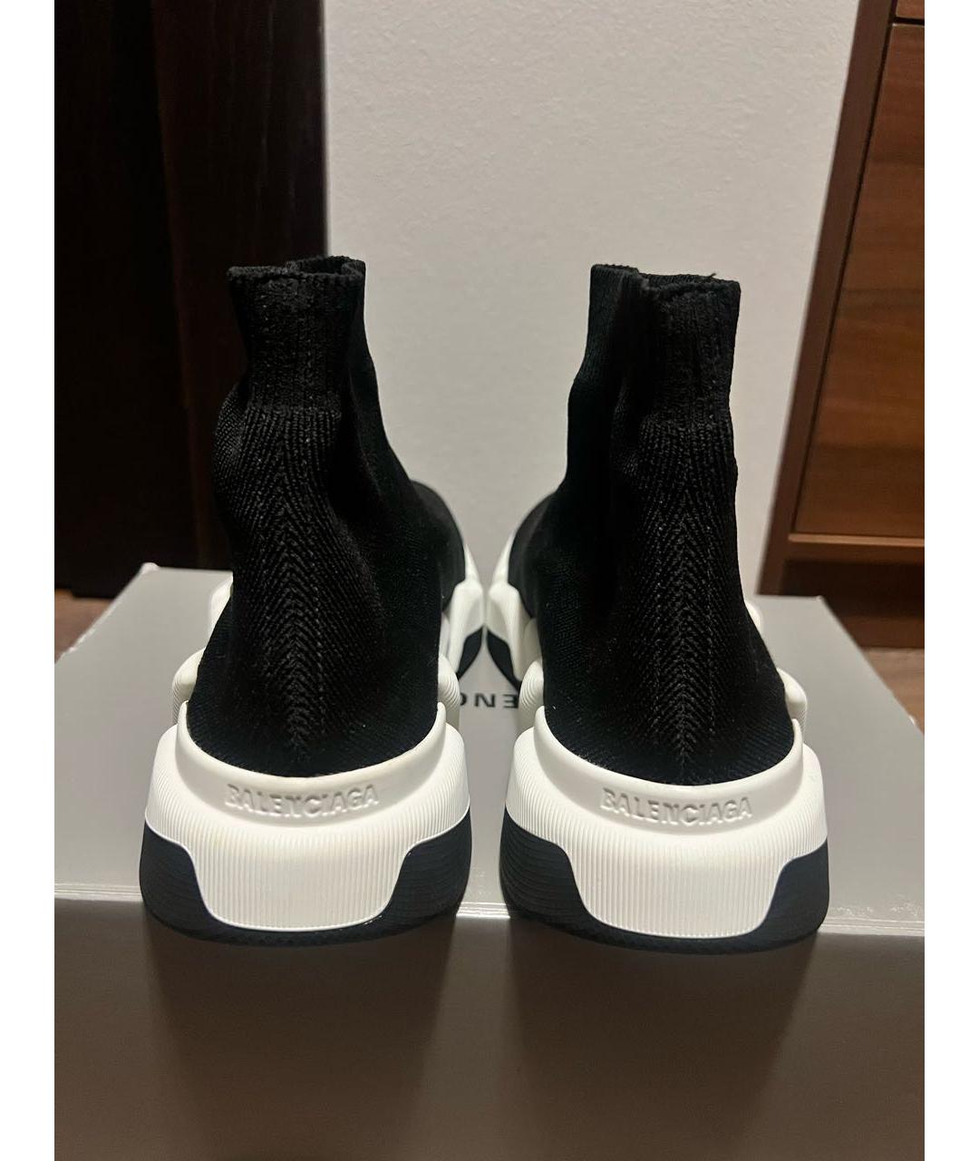 BALENCIAGA Черные текстильные кроссовки, фото 4