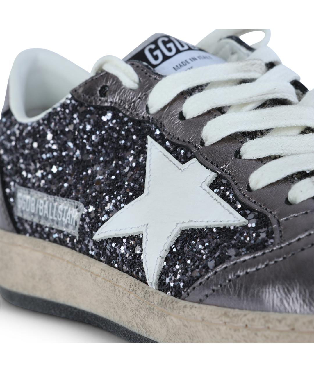 GOLDEN GOOSE DELUXE BRAND Серебряные кроссовки, фото 4