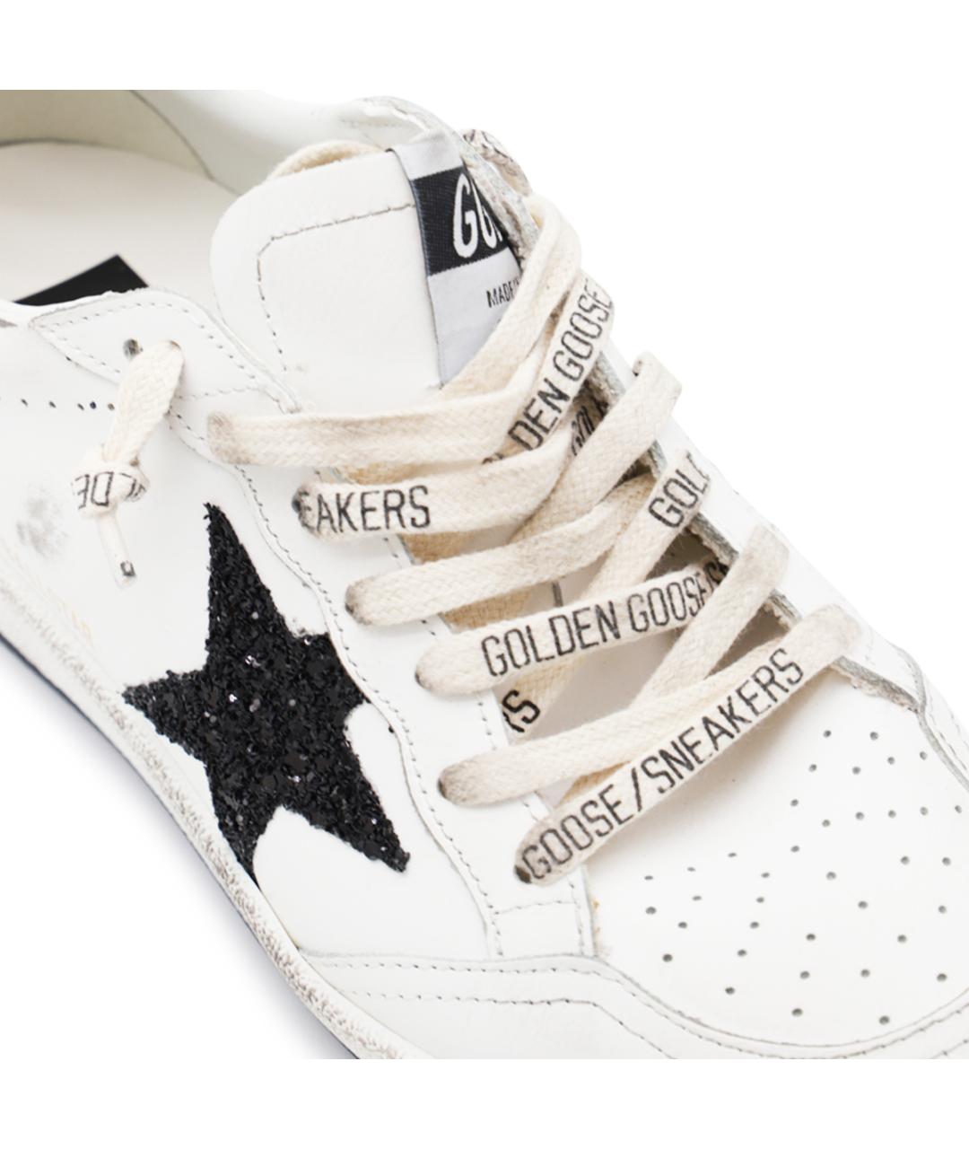 GOLDEN GOOSE DELUXE BRAND Белые кожаные кроссовки, фото 4