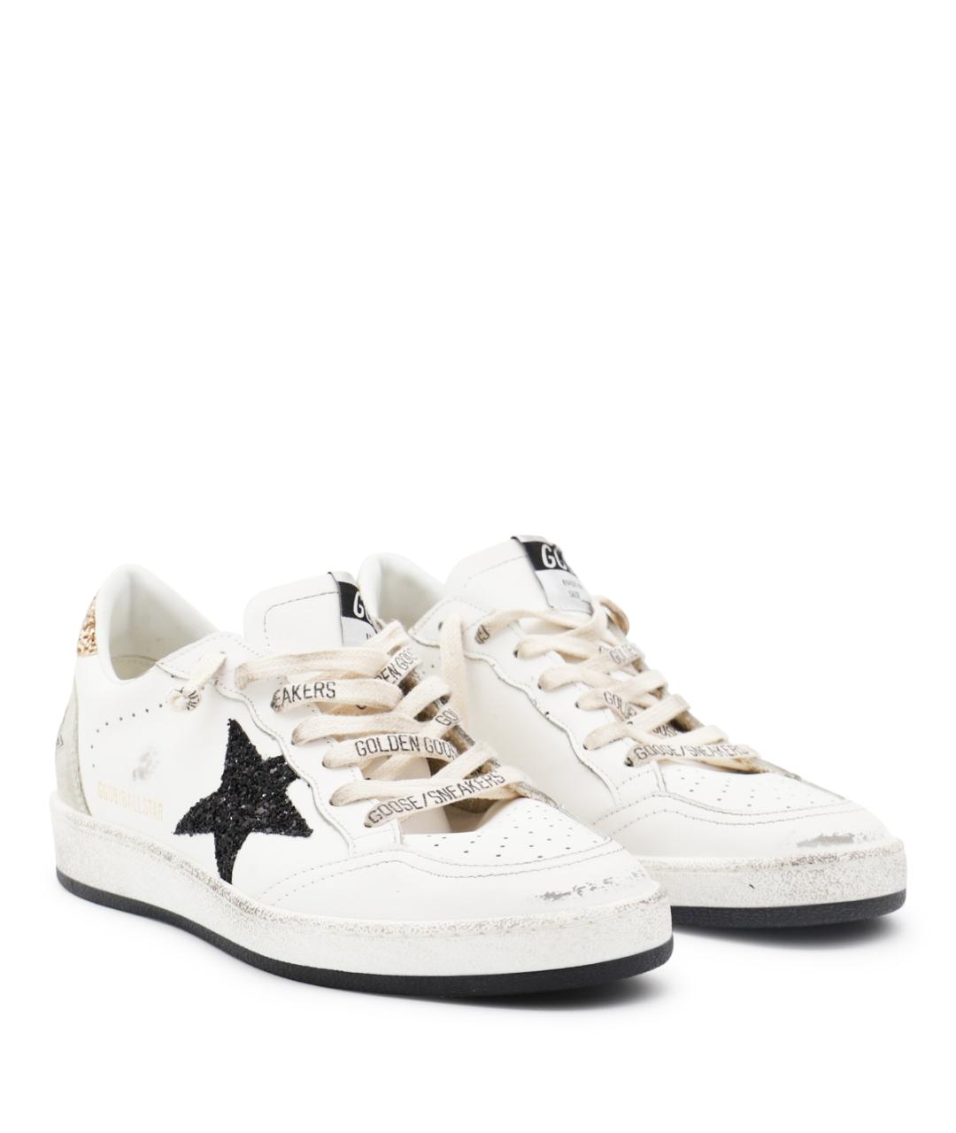 GOLDEN GOOSE DELUXE BRAND Белые кожаные кроссовки, фото 2