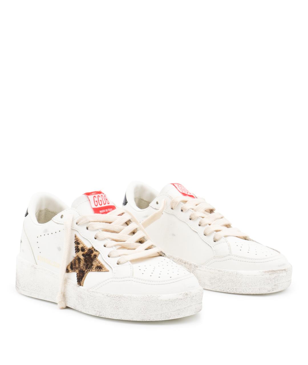 GOLDEN GOOSE DELUXE BRAND Белые кожаные кроссовки, фото 2