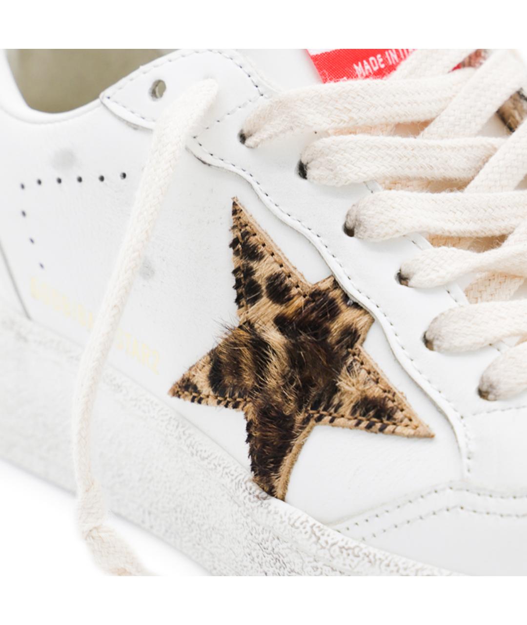 GOLDEN GOOSE DELUXE BRAND Белые кожаные кроссовки, фото 4