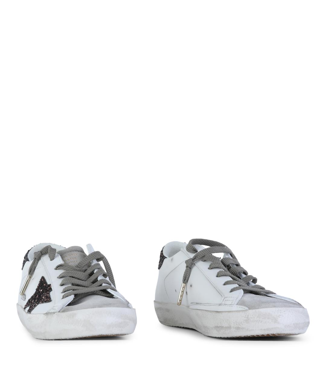 GOLDEN GOOSE DELUXE BRAND Белые кожаные кроссовки, фото 2