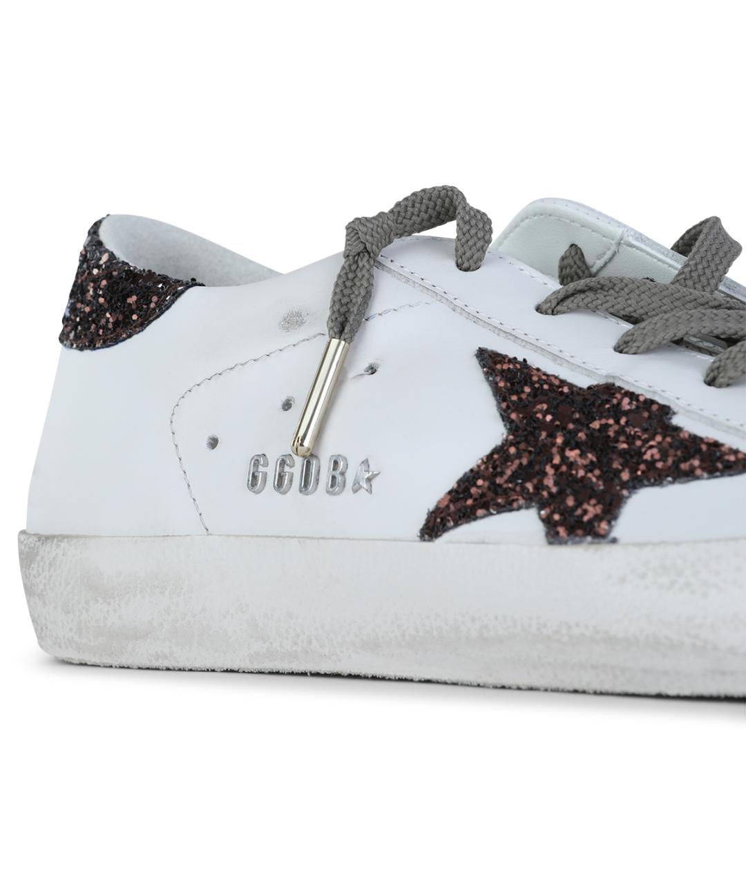 GOLDEN GOOSE DELUXE BRAND Белые кожаные кроссовки, фото 4