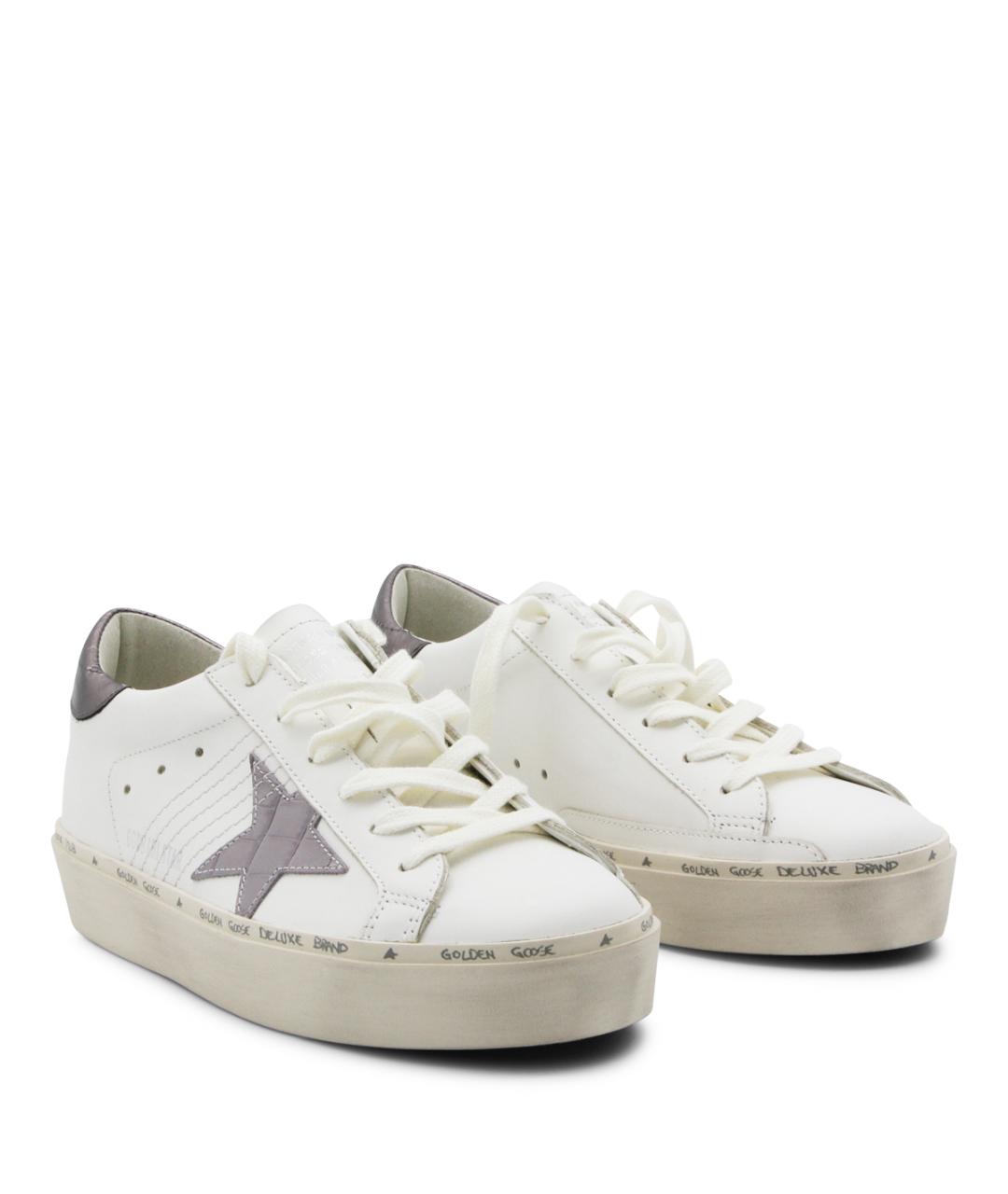 GOLDEN GOOSE DELUXE BRAND Белые кожаные кроссовки, фото 2