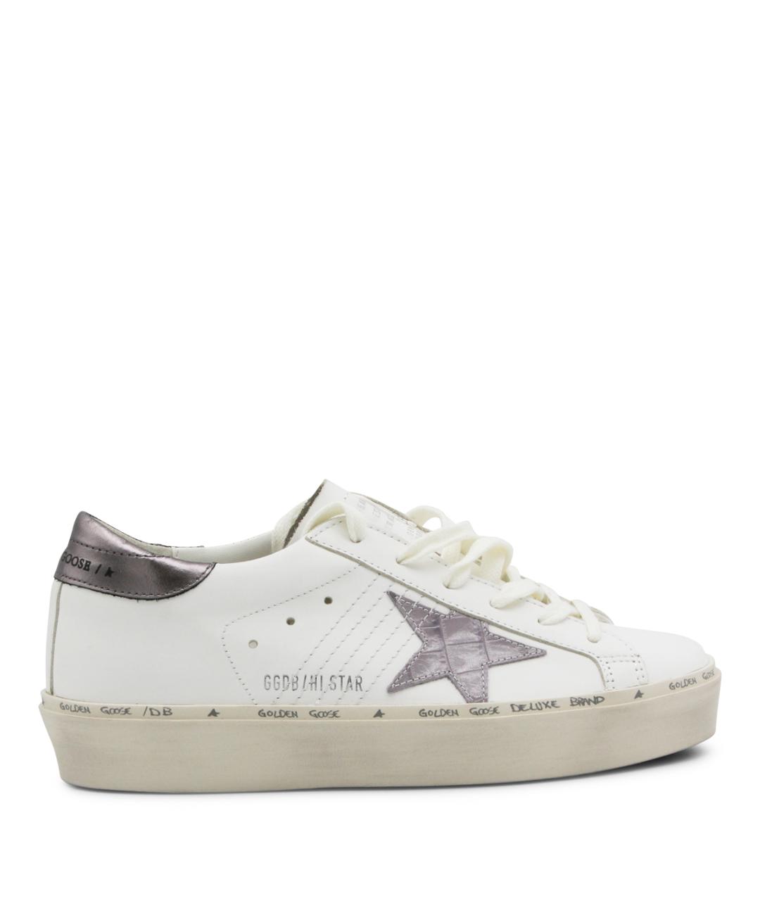 GOLDEN GOOSE DELUXE BRAND Белые кожаные кроссовки, фото 1
