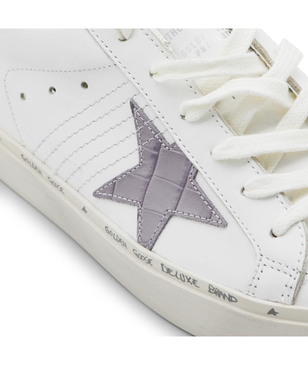GOLDEN GOOSE DELUXE BRAND Белые кожаные кроссовки, фото 4