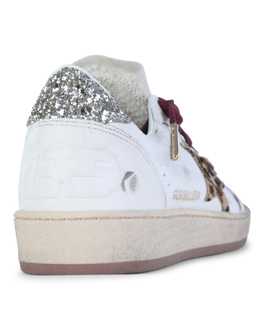 GOLDEN GOOSE DELUXE BRAND Белые кожаные кроссовки, фото 3