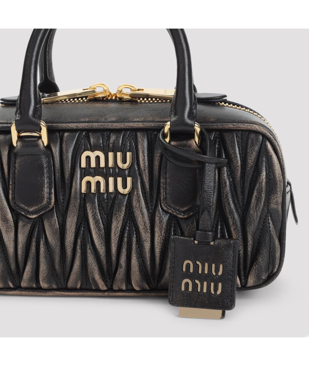 MIU MIU Коричневая кожаная сумка тоут, фото 4