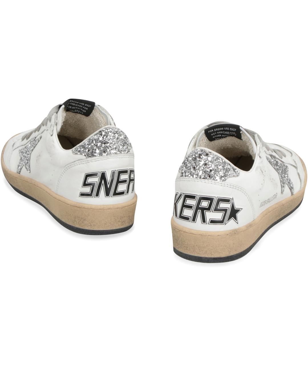 GOLDEN GOOSE DELUXE BRAND Белые кожаные кроссовки, фото 4