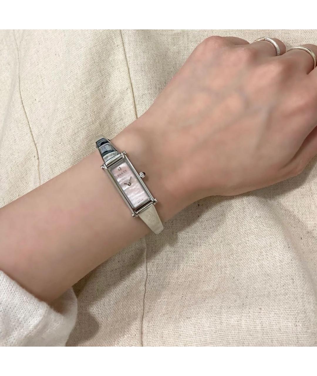 GUCCI Серебряные часы, фото 7