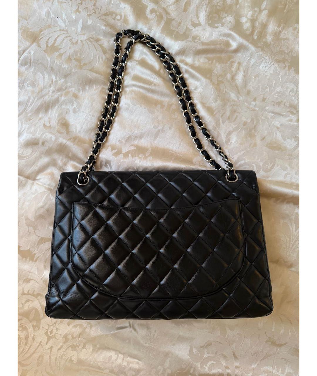 CHANEL Черная кожаная сумка через плечо, фото 3