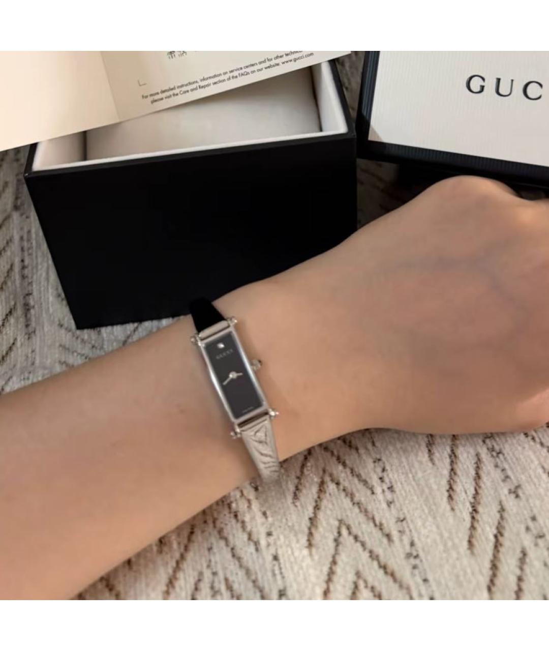 GUCCI Серебряные часы, фото 4