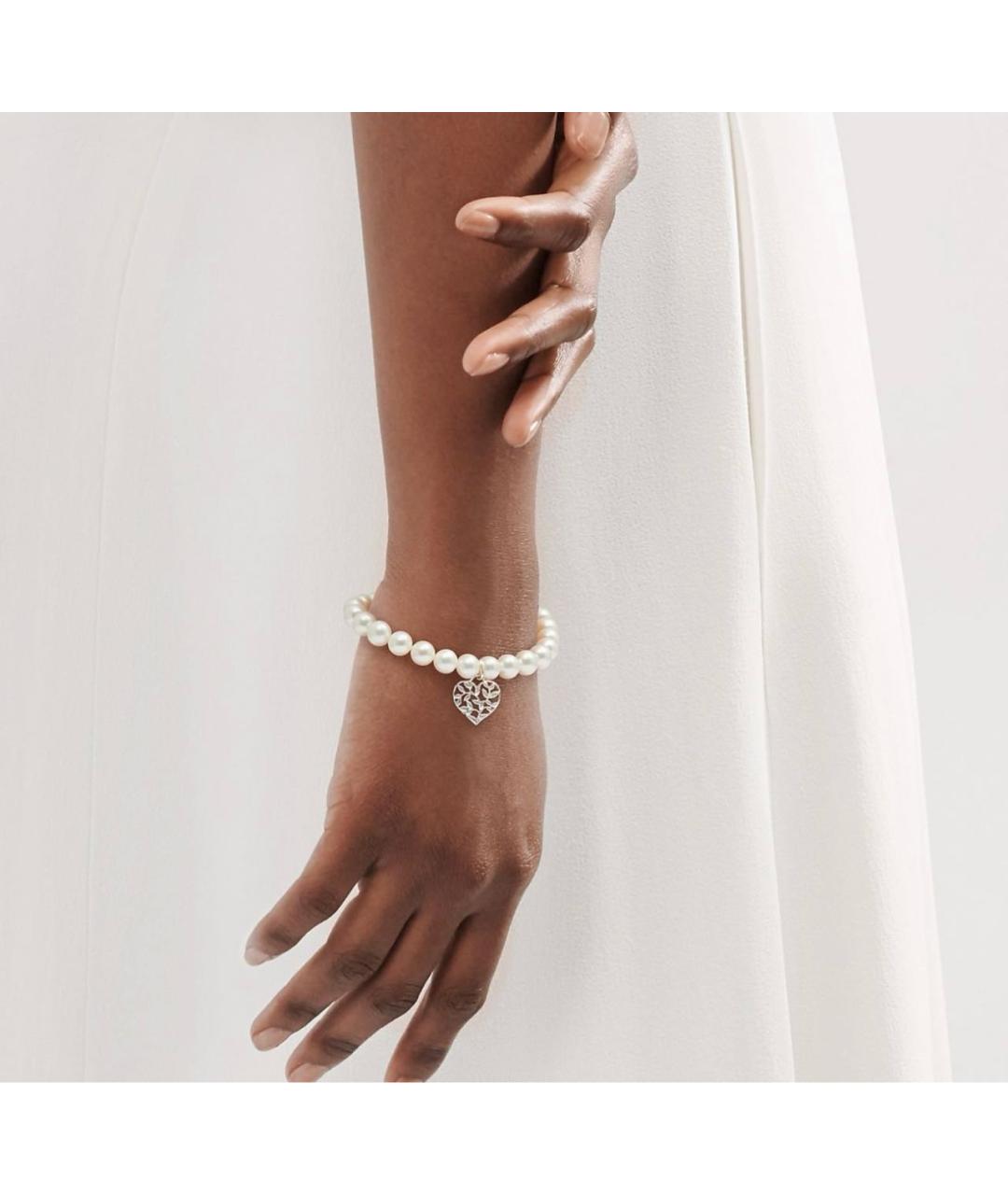 TIFFANY&CO Белый жемчужный браслет, фото 4