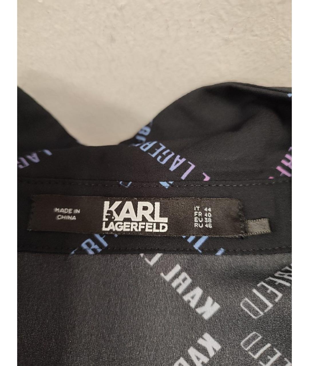 KARL LAGERFELD Черная полиэстеровая рубашка, фото 3