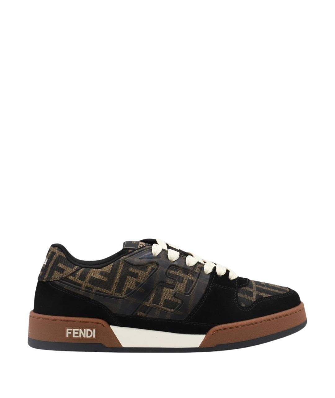 FENDI Мульти текстильные низкие кроссовки / кеды, фото 1