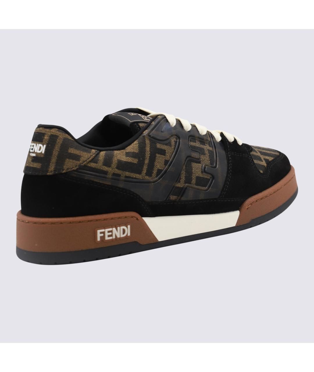 FENDI Мульти текстильные низкие кроссовки / кеды, фото 2