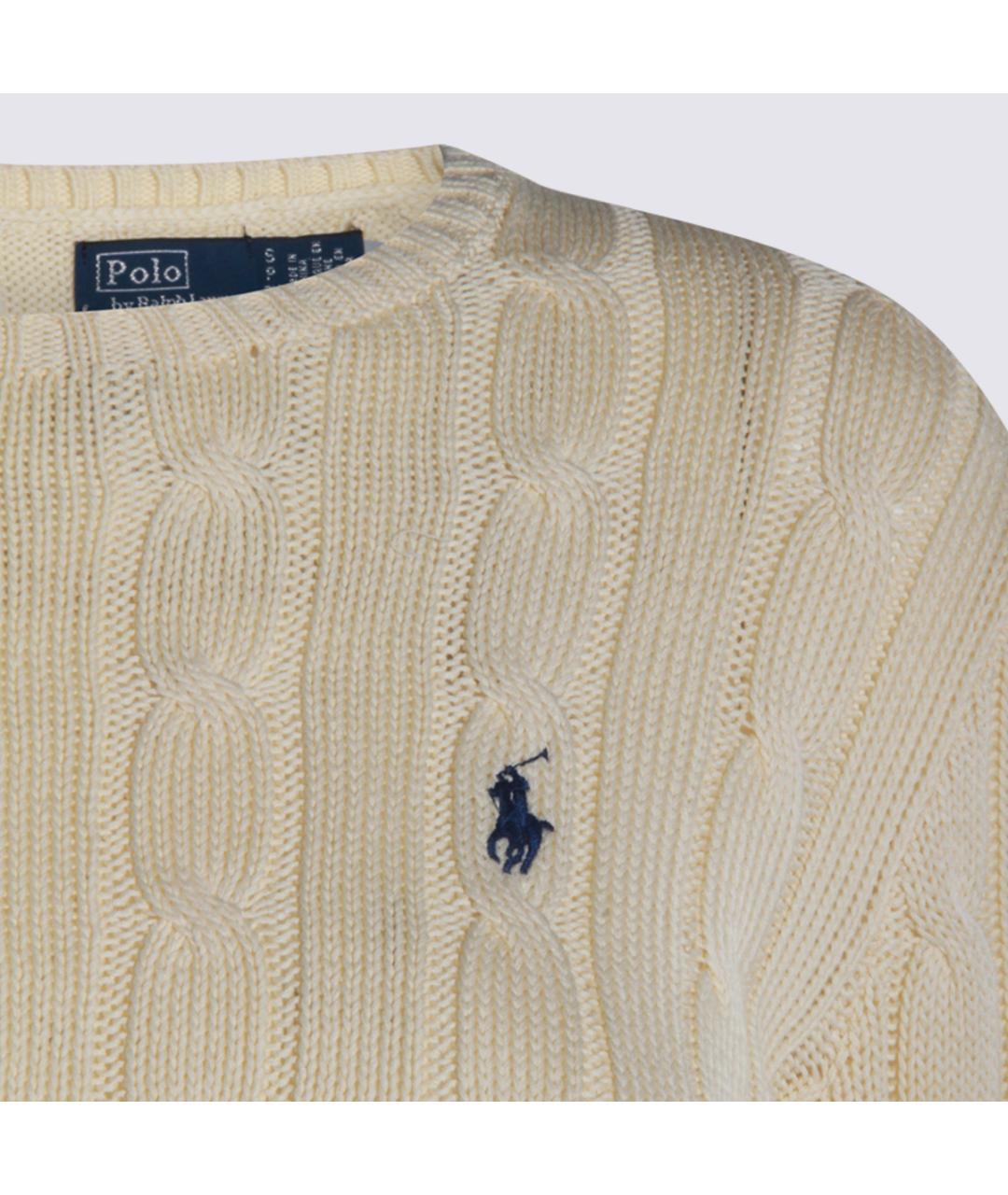 POLO RALPH LAUREN Бежевый хлопковый джемпер / свитер, фото 3