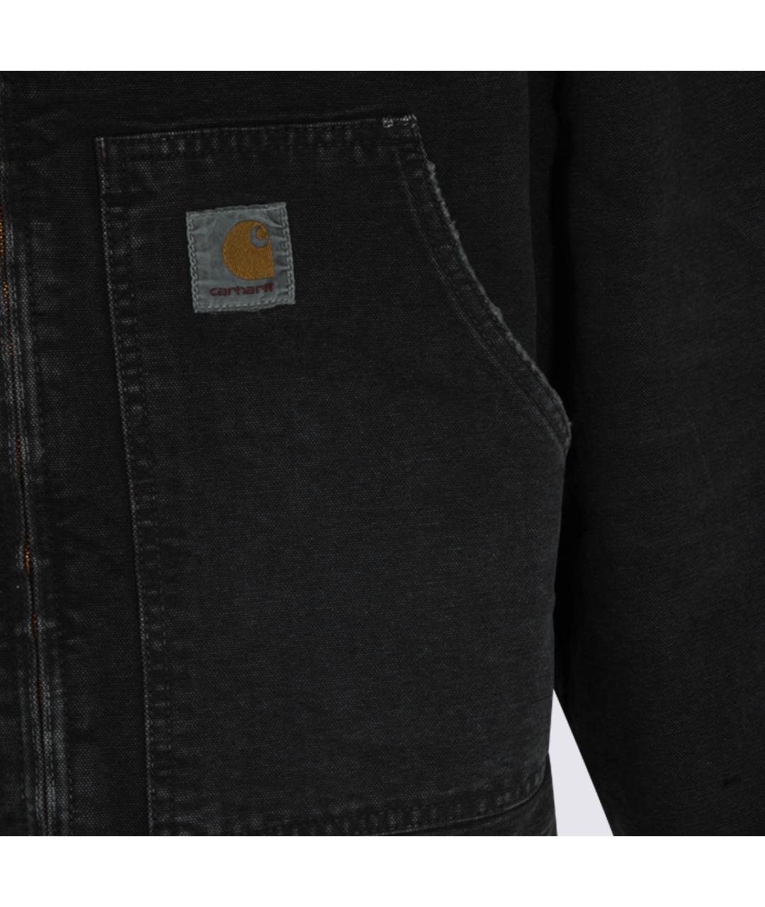 CARHARTT WIP Черная хлопковая куртка, фото 3