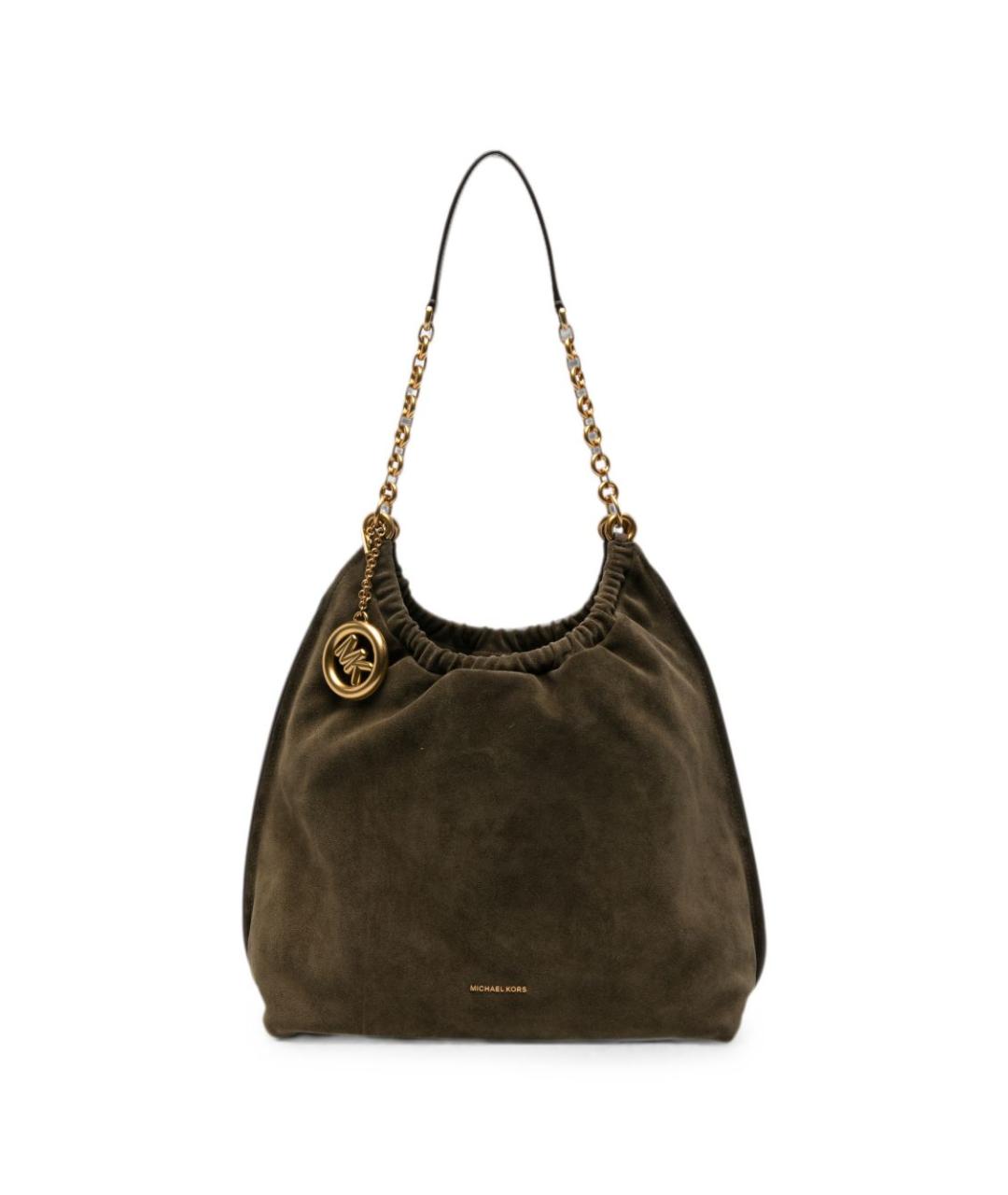 MICHAEL KORS Зеленая кожаная сумка через плечо, фото 1