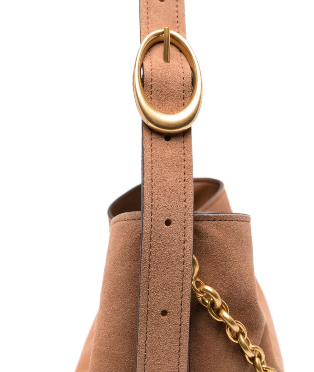 MICHAEL KORS Коричневая кожаная сумка через плечо, фото 4