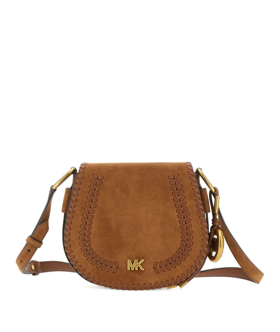 MICHAEL KORS Коричневая замшевая сумка тоут, фото 1