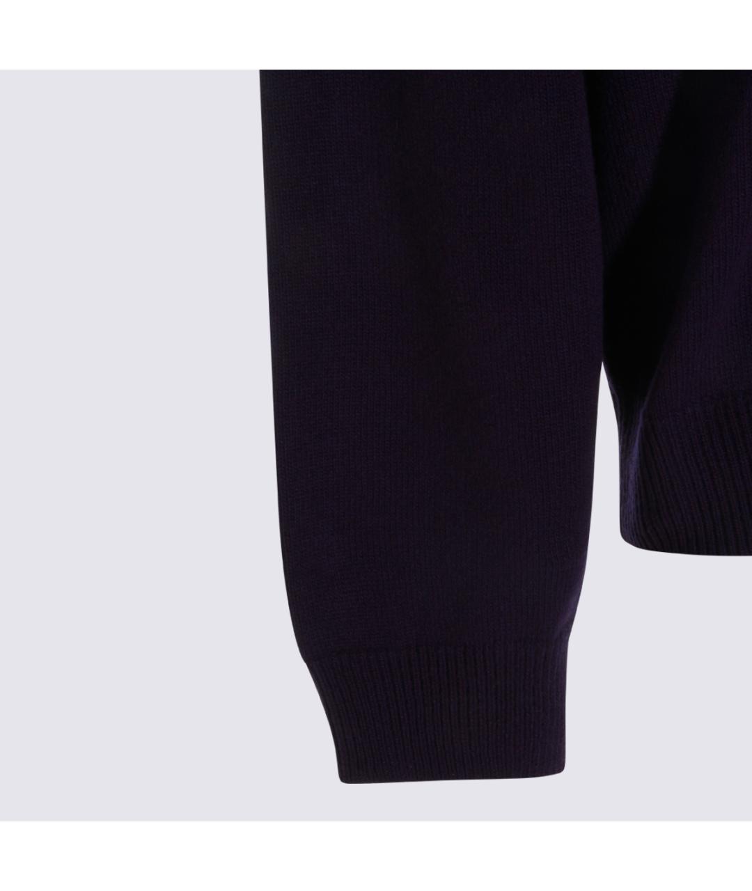 JIL SANDER Фиолетовый шерстяной джемпер / свитер, фото 4