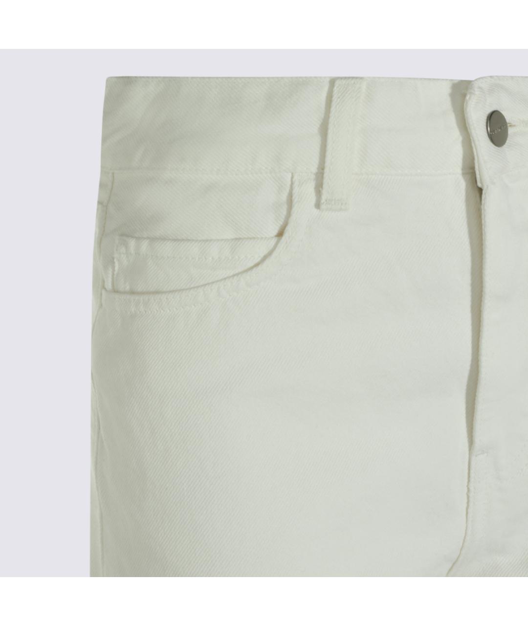CARHARTT WIP Белые хлопковые прямые брюки, фото 3