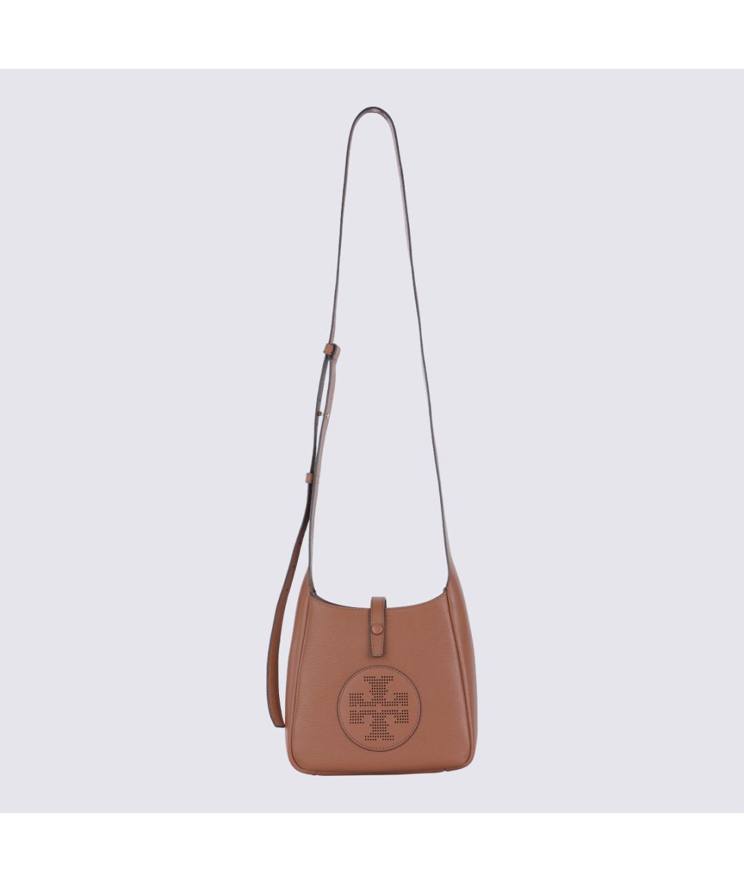 TORY BURCH Коричневая кожаная сумка через плечо, фото 5