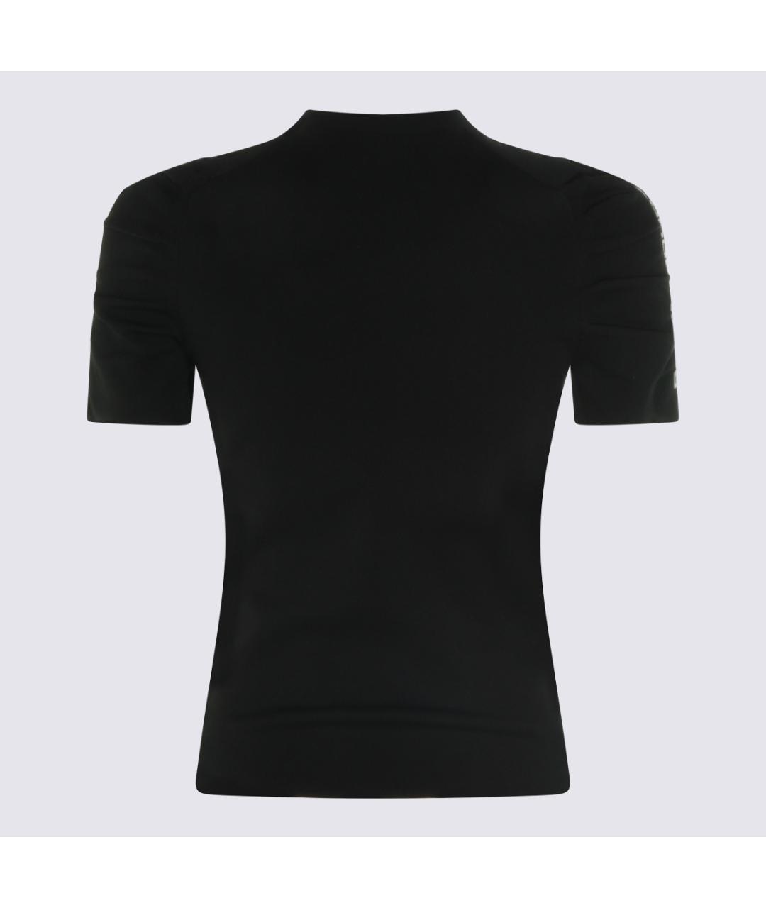 ALEXANDER WANG Черная полиэстеровая футболка, фото 2