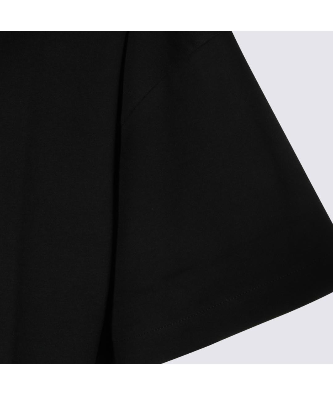 JIL SANDER Черная хлопковая футболка, фото 4