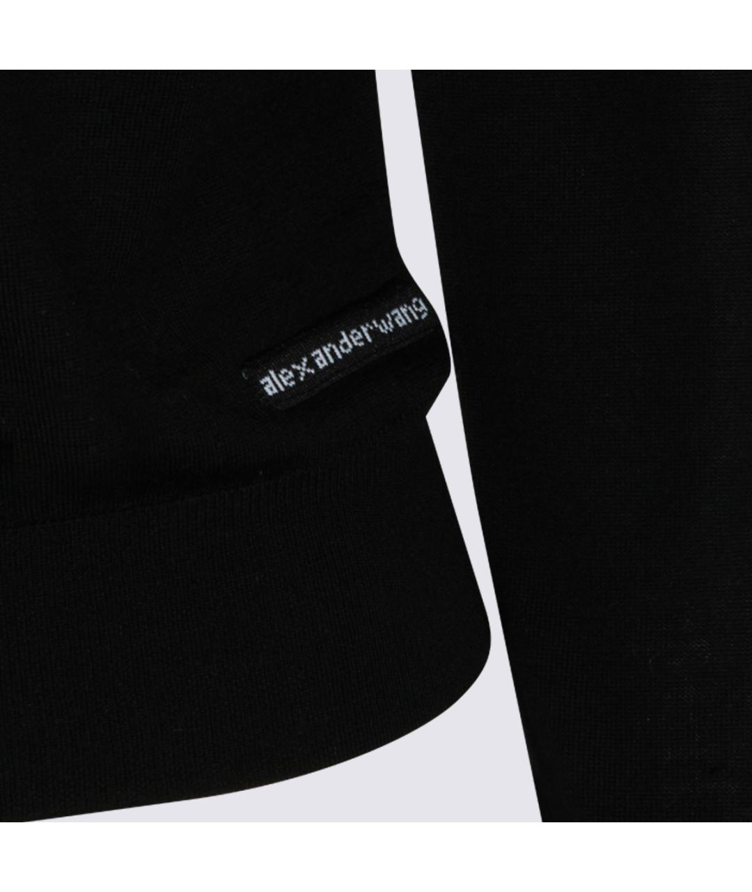 ALEXANDER WANG Черный шерстяной кардиган, фото 2