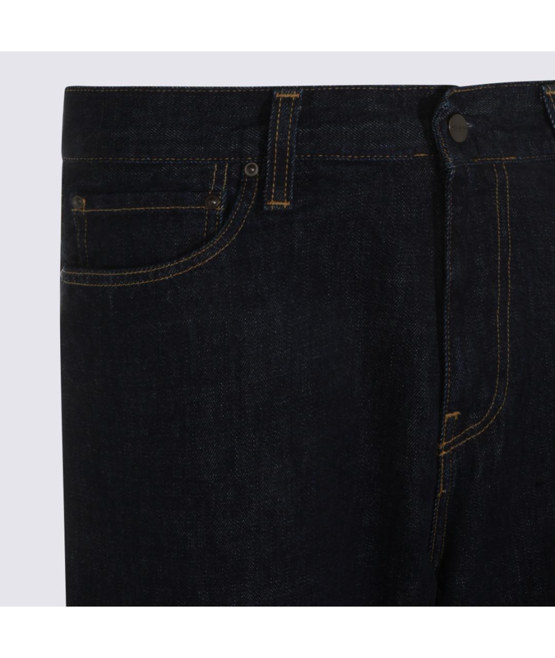CARHARTT WIP Синие хлопковые прямые джинсы, фото 3